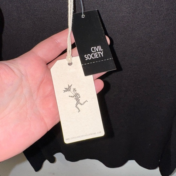 NWT Civil Society Charcoal Knit Men’s Top Size Small - Picture 4 of 7